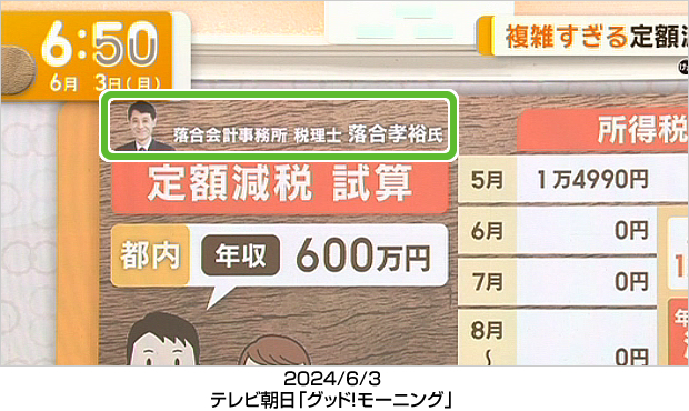 2024/6/3：テレビ朝日「グッド！モーニング」